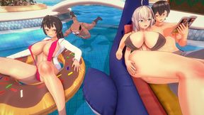 Two Girlfriends Taken Away Right In Front Of Him - Arya Sometimes Hides Her Feelings In Russian Ntr