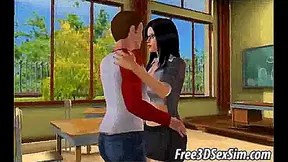 Foxy 3D Teacher Seduces Her Student for Hardcore Anime Action After Class