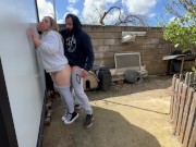 HE CAUGHT ME PISSING ON THE STREET AND PUT ME AGAINST THE WALL
