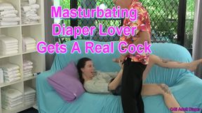 Masturbating Diaper Lover Gets A Real Cock - Compact Video