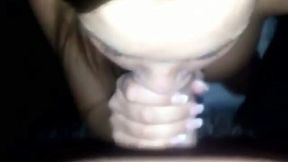 Lusty brunette gave BJ before being teased with some sex toys a bit