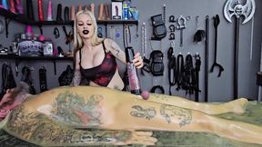 Edging My Slave In The New Vacbed