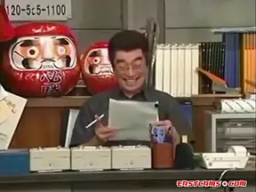 Japanese Staff Teases Camera with Naughty Smiles & Sultry Looks