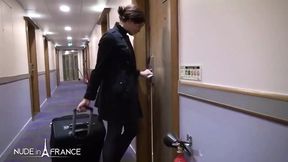 Lilia 19-year-old Moroccan girl swallows for her first porn video
