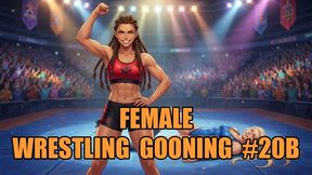 Female Wrestling Gooning #20B: Pinned Under Goddess Muscle (Animated)