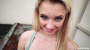 Blonde Pussy Fucked In Public