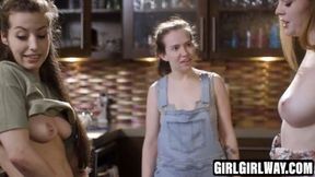 GirlGirlWay com - Samantha Reigns and Spencer Bradley's caught workplace sex