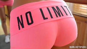Hot MILF Jasmine Jae gets her big black cock drilled at the gym