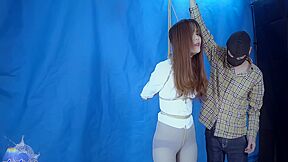 Asian Girl Strung Up