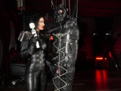Mistress Damazonia - Milking My Suspended Gimp
