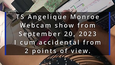 TS Angelique Monroe - Webcam show from September 20, 2023