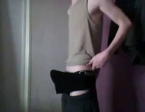 Skinny Twink Plays with a Huge Sex Toy