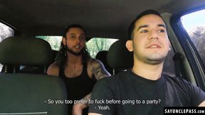 ”Leo Blue fucks his passenger Alexander Garcia before partying”