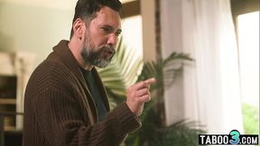 Ebony teen nanny Avery Jane double penetrated by BF and the perv neighbor