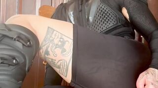 FTM Dirtbiker Beau pulverizes Both Crevices & DOUBLE PENETRATION