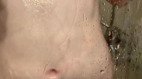 German Boy Has Fun In The Shower