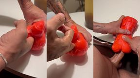 testei o brinquedo que ganhei da minha amiga