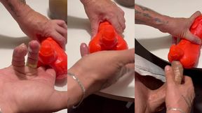 testei o brinquedo que ganhei da minha amiga