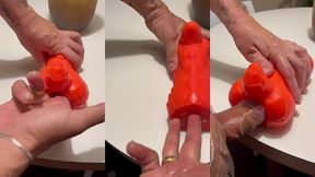 testei o brinquedo que ganhei da minha amiga