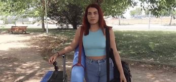 Redhead Rosie Cage Trained to Ride Big Dick