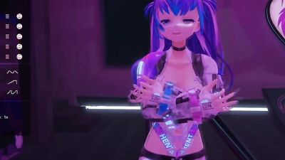 Check out this kinky anime babe with tiny tits stripping naked and rubbing her tight pussy on webcam