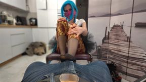 Miriam Rubs Your Penis In Jeans With Her Pantyhose - Part 1 - 4K