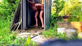 Public sex with a pregnant stranger creampie