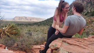 Cute Couple Have Sex on Public Trail - LindseyLove