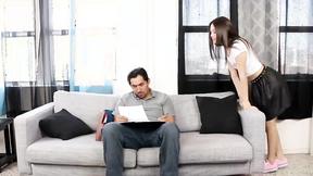 ”FAMILY STROKES Naughty teen Lucy Doll gets her satisfying face covered in jizz”