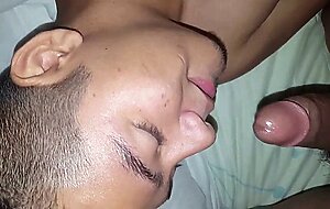 Eating my classmate's cum