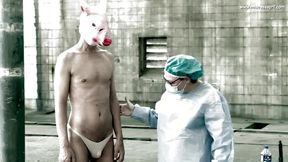 dominatrix mistress april - piggy pegging at the abattoir