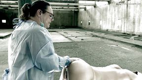 dominatrix mistress april - piggy pegging at the abattoir