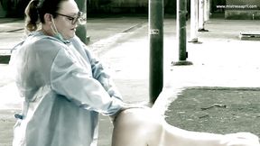 dominatrix mistress april - piggy pegging at the abattoir