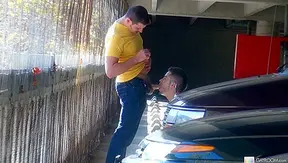Starving Twink Gobbles Huge Cock Deep in Shadowy Alley – Gay XXX