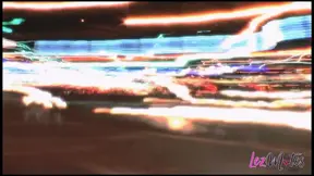 Sexy lesbians in strap-ons make love to each other