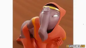 Buff Egyptian God Craves Dick Play in Hot Mythic Gay Encounter