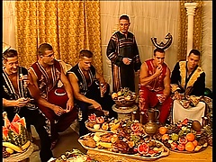 Muscled prince finds his next treat among the kingdoms best gay boys