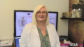 Mature doctor ass banged in office