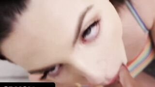 Dad Crush - Sensual 18 Year Old Vixens Team Up And Bang Their Vulgar Step Father When Their Stepmom Is Away