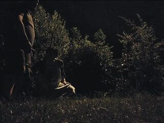 Night life of piss slut in public park