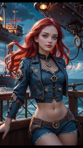 Steampunk Ai Girls Legal Age Pretty Pinups