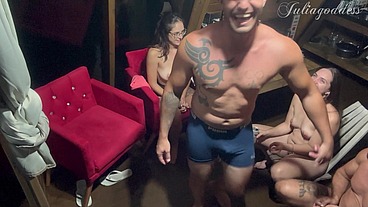 My 1st Full Truth or Dare turns into a Wild Orgy