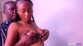 Slim Dripping Ebony Pussy On A Back Shot