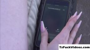 Blonde ts goddess Gracie Jane gives a mind-blowing suck and rides Ts Aphrodite