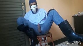 Elegant man - Boots and balaclava