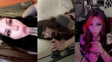 Alt girl Snap chat BJ Compilation (solo)