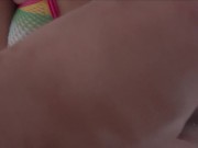Fuck My Big Natural Tits - Rainbow Top Titfuck