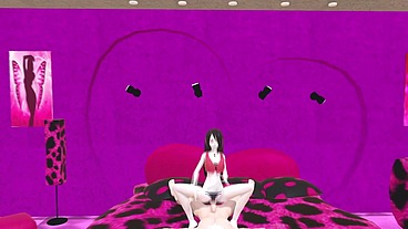 Marceline the vampire dancing in her room and grinding on a dick
