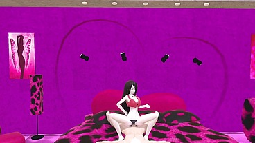 Marceline the vampire dancing in her room and grinding on a dick