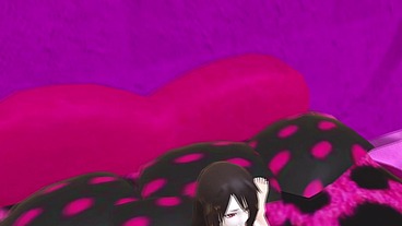 Marceline the vampire dancing in her room and grinding on a dick
